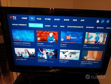 TV al plasma lunghezza 95 cm