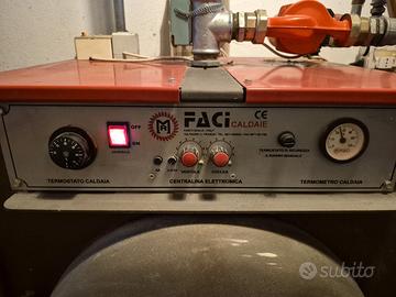 Caldaia FACI a sansa + legna