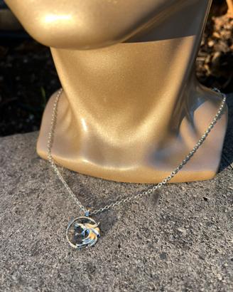 Collana gotica - pendente lupo – Argento - NEW