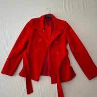 Cappotto colore Rosso corto
