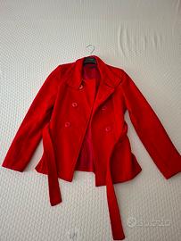 Cappotto colore Rosso corto