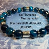 Bracciale artigianale segni zodiacale: Scorpione