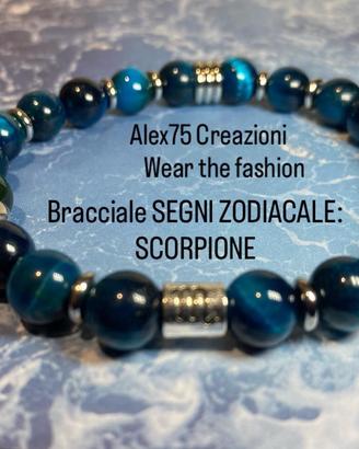 Bracciale artigianale segni zodiacale: Scorpione
