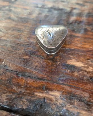 Scatolina Portapillole Vintage in Argento 925