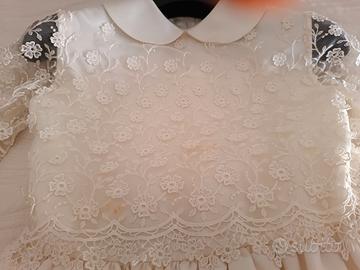 Abito da comunione bambina anni 8/9 anni lungo 120