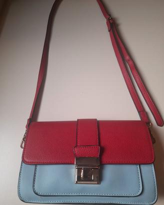 Borsa Accessorize rossa/celeste