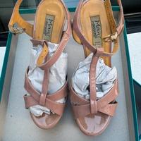 Scarpe in pelle color cipria