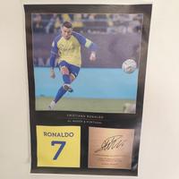 🔥Stampa su tela Cr7 AlNassr - autografo 🔥
