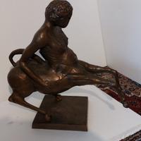 Bruno Cassinari grande scultura bronzo Centauro