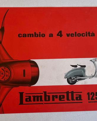 Lambretta 125 Li manifesto poster pubblicitario