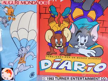 VINTAGE 1980 Tom Jerry Astuccio Diario collezione