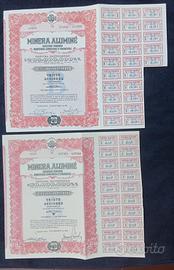 Argentina 2 certificati azionari storici 1958 1960