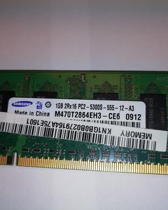 Ram Samsung 1GB 2Rx16 PC2 5005S 555 12 A3