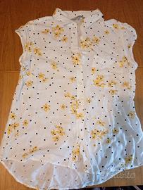 camicia smanicata donna in viscosa 