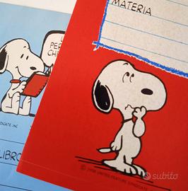 Set Adesivi Etichette Snoopy Anni '80