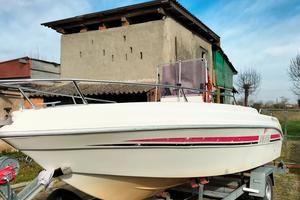 Barca open con motore 90