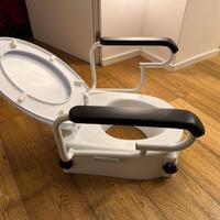Rialzo WC per disabili con braccioli