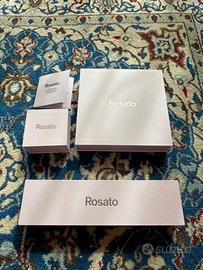 Set Rosato collana, bracciale ed Anello in argento