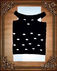 TOP ADERENTE A TRAMA TRAFORATA  *NUOVO*