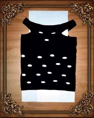 TOP ADERENTE A TRAMA TRAFORATA  *NUOVO*