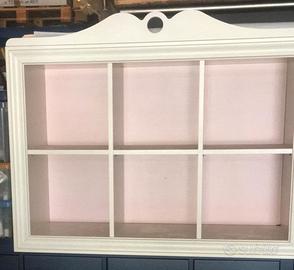 Bacheca pensile in legno Shabby Chic 