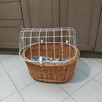 CESTINO PER BICICLETTA TRASPORTO CANE/GATTO