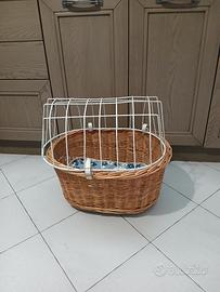 CESTINO PER BICICLETTA TRASPORTO CANE/GATTO
