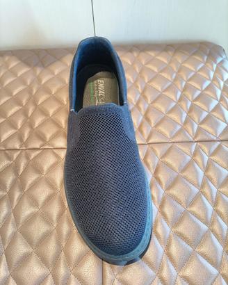 Mocassini ENVAL Soft blu in tessuto – n. 44