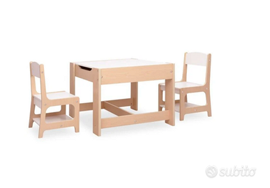 Tavolo per Bambini con 2 Sedie NUOVO