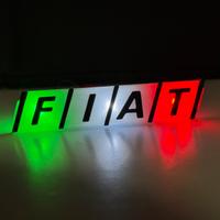 Targhetta FIAT illuminata