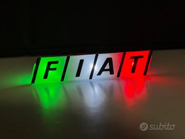 Targhetta FIAT illuminata