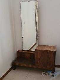Specchiera con mobiletto vintage