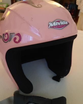 Casco sci bambina rosa taglia XXXS 50