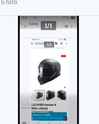 casco nuovo ls2 misura xs 