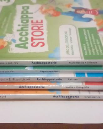 Libro elementari Acchiappa Storie 3 - 3 tomi