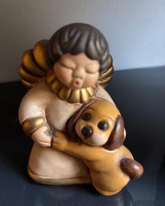 Statuina THUN angelo con cane originale fuori prod