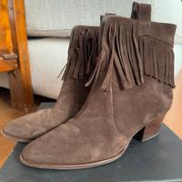 Stivaletto donna pelle scamosciato