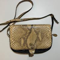 Borsa vintage in vera pelle di rettile