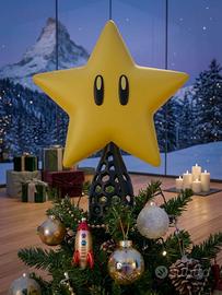 Puntale star stella di natale super mario nintendo