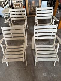 Sedie pieghevoli in legno