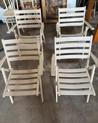 Sedie pieghevoli in legno