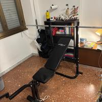 Home gym: panca, bilancieri e 130kg