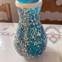 Vaso in vetro lavorato