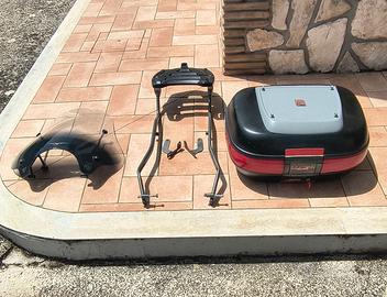 Tris staffa, bauletto e visiera  Guzzi Breva 750