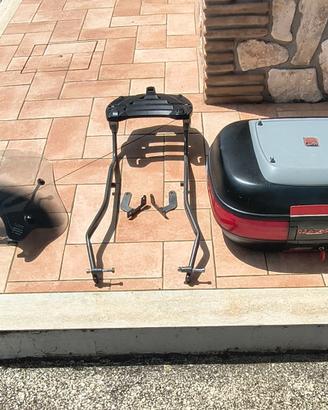 Tris staffa, bauletto e visiera  Guzzi Breva 750