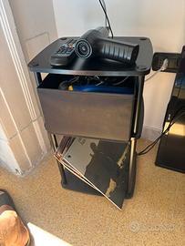 Mobiletto a 3 ripiani nero
