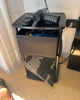 Mobiletto a 3 ripiani nero
