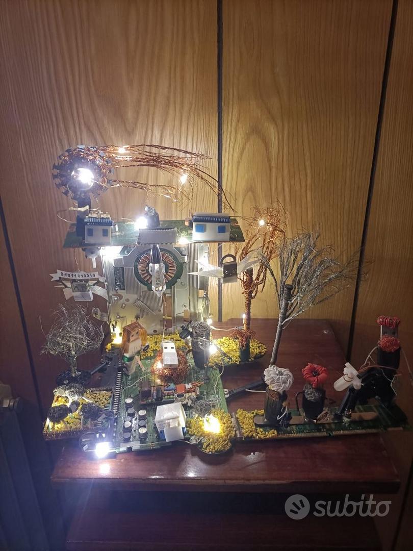 Presepe Tecno con componenti elettronici riciclati - Arredamento e ...