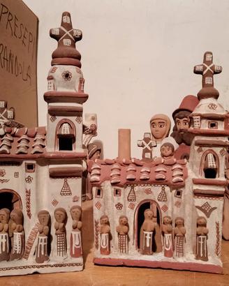 Chiese in terracotta artigianato Peru' cm.26