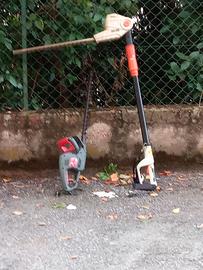 tagliasiepi e pompa irrorazione